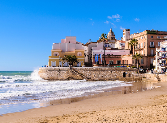 Sitges, coastal town near Barcelona with beaches and modernist architecture