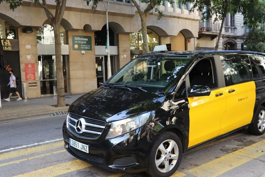 Two Mercedes fleet vehicles