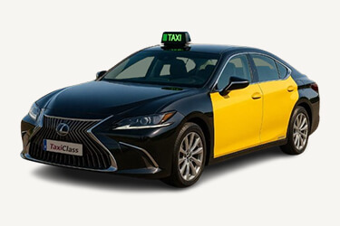 Black and yellow Lexus ES500h